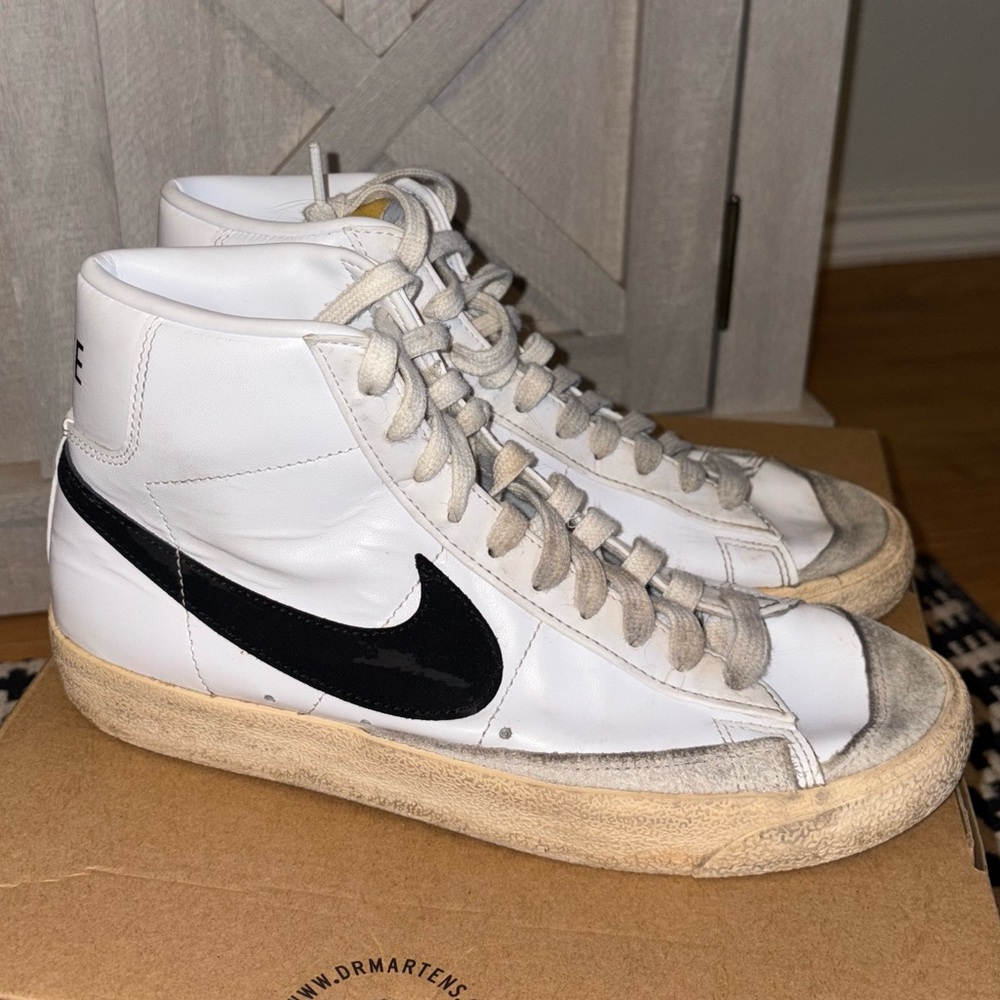 Nike White and Black Athletic Shoes